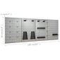 vidaXL darba galds ar četriem sienas paneļiem un diviem skapīšiem cena un informācija | Rokas instrumenti | 220.lv