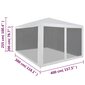 vidaXL svinību telts ar 4 sieta sienām, 4x3 m cena un informācija | Dārza nojumes un lapenes | 220.lv