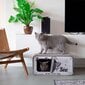 DISTRICT70 kaķu nagu skrāpis/mājiņa SARDINE, balta цена и информация | Kaķu mājas, nagu asināmie | 220.lv