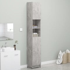 Шкаф для ванной комнаты, 32x25,5x190 см, серый цена и информация | Шкафчики для ванной | 220.lv