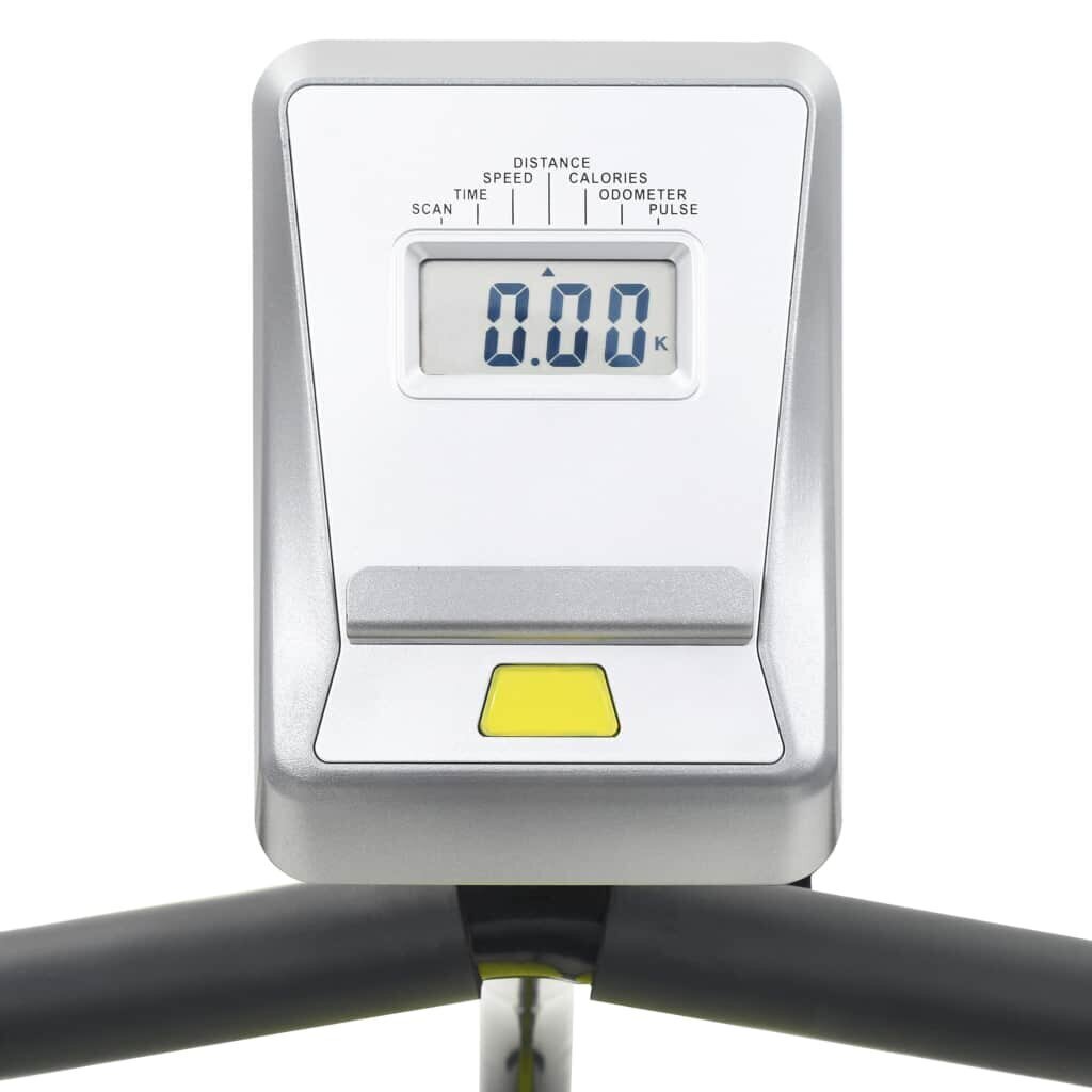 vidaXL horizontālais velotrenažieris ar pulsa mērītāju, magnētisks cena un informācija | Velotrenažieri | 220.lv