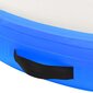 vidaXL piepūšams vingrošanas matracis ar pumpi, 100x100x10cm, zils PVC cena un informācija | Vingrošanas paklāji | 220.lv