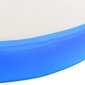 vidaXL piepūšams vingrošanas matracis ar pumpi, 100x100x20cm, zils PVC cena un informācija | Vingrošanas paklāji | 220.lv