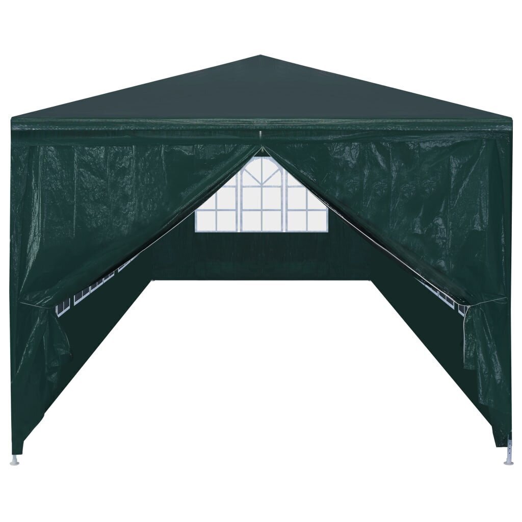 vidaXL svinību telts, zaļa, 3x9 m cena un informācija | Dārza nojumes un lapenes | 220.lv