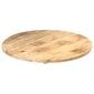 vidaXL galda virsma, 25-27 mm, 70 cm, apaļa, mango masīvkoks cena un informācija | Virsmas galdiem | 220.lv