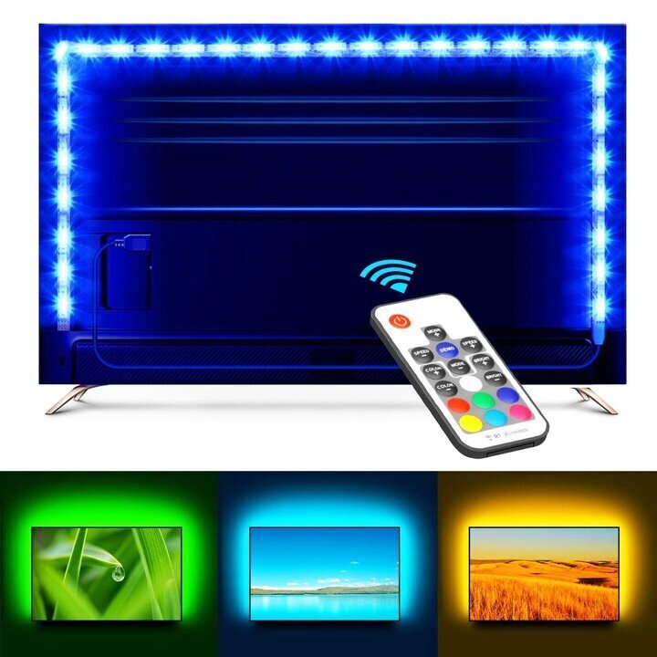 LED RGB lentas komplekts TV 5m цена и информация | LED lentes | 220.lv