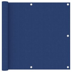 vidaXL balkona aizslietnis, 90x300 cm, zils audums cena un informācija | Saulessargi, markīzes un statīvi | 220.lv