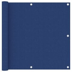 vidaXL balkona aizslietnis, 90x400 cm, zils audums cena un informācija | Saulessargi, markīzes un statīvi | 220.lv