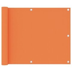 vidaXL balkona aizslietnis, 75x300 cm, oranžs audums cena un informācija | Saulessargi, markīzes un statīvi | 220.lv
