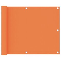 vidaXL balkona aizslietnis, 75x500 cm, oranžs audums цена и информация | Зонты, маркизы, стойки | 220.lv