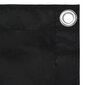 vidaXL balkona aizslietnis, 90x500 cm, melns oksforda audums cena un informācija | Saulessargi, markīzes un statīvi | 220.lv