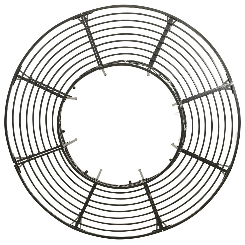 vidaXL dārza sols, uzstādāms ap koku, 160 cm, tērauds cena un informācija | Dārza soli | 220.lv