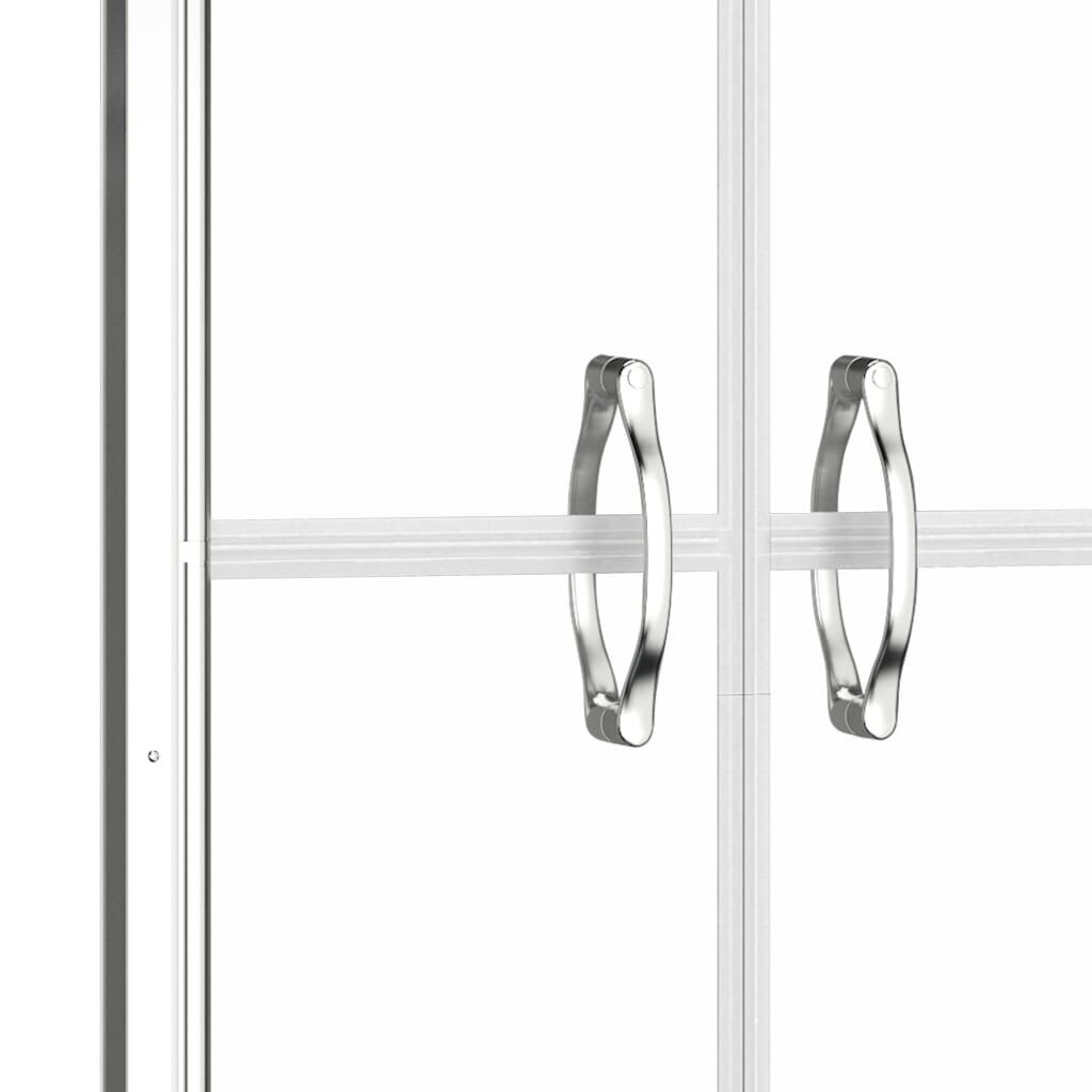 vidaXL dušas durvis, 81x190 cm, ESG, caurspīdīgas cena un informācija | Dušas durvis, dušas sienas | 220.lv