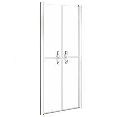 vidaXL dušas durvis, 101x190 cm, ESG, caurspīdīgas cena un informācija | Dušas durvis, dušas sienas | 220.lv
