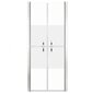 vidaXL dušas durvis, 91x190 cm, ESG, pusmatētas cena un informācija | Dušas durvis, dušas sienas | 220.lv