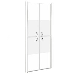 vidaXL dušas durvis, 101x190 cm, ESG, pusmatētas цена и информация | Душевые двери и стены | 220.lv