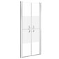 vidaXL dušas durvis, 101x190 cm, ESG, pusmatētas цена и информация | Dušas durvis, dušas sienas | 220.lv