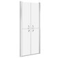 vidaXL dušas durvis, 91x190 cm, ESG, matētas цена и информация | Dušas durvis, dušas sienas | 220.lv