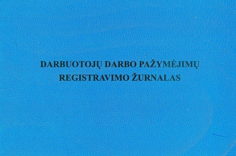 Darba ņēmēju darba apliecību reģistrācijas žurnāls, A5 cena un informācija | Burtnīcas un papīra preces | 220.lv