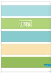Книга Stripes A4, 70 г., 96 страниц, цена и информация | Тетради и бумажные товары | 220.lv