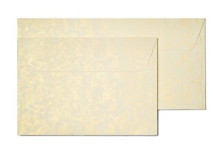 Декоративные конверты C6, РОЗА, кремовый цвет, 10шт. цена и информация | Конверты | 220.lv