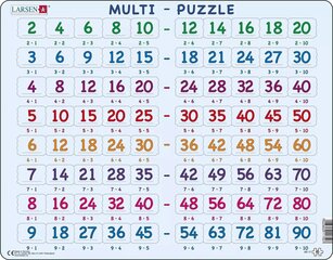 Puzle Reizināšana, 80 detaļas cena un informācija | Puzles, 3D puzles | 220.lv