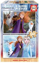 Puzle Frozen, 2 gab. x 50 detaļas cena un informācija | Puzles, 3D puzles | 220.lv