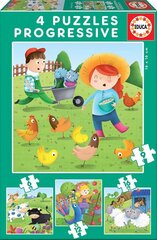 Головоломка Farm animals, 4 шт. цена и информация | Пазлы | 220.lv