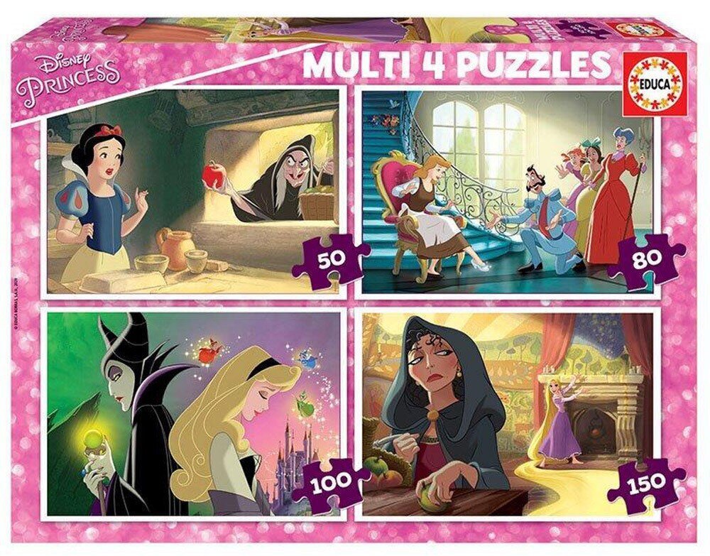 Puzle Disney villains, 4 gab. цена и информация | Puzles, 3D puzles | 220.lv