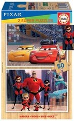 Пазлы Disney pixar, 2 шт. x 25 деталей цена и информация | Пазлы | 220.lv