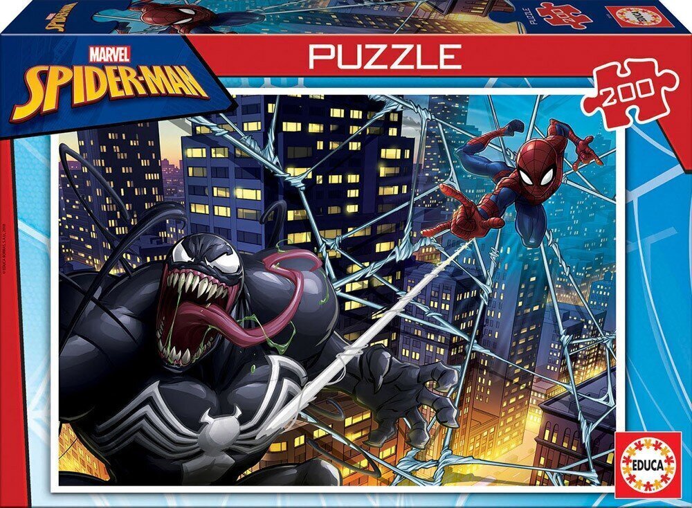 Puzle Spider Man 200 detaļas cena un informācija | Puzles, 3D puzles | 220.lv