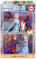 Puzle Frozen II, 2 gab. x 25 detaļas цена и информация | Пазлы | 220.lv