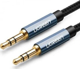 UGREEN AV112 Mini jack cable 3.5mm AUX 2m (black) цена и информация | Кабели и провода | 220.lv