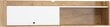 Sienas skapītis Meblocross Dolce Dol-23 D, tumši brūns/balts цена и информация | Skapīši viesistabai | 220.lv