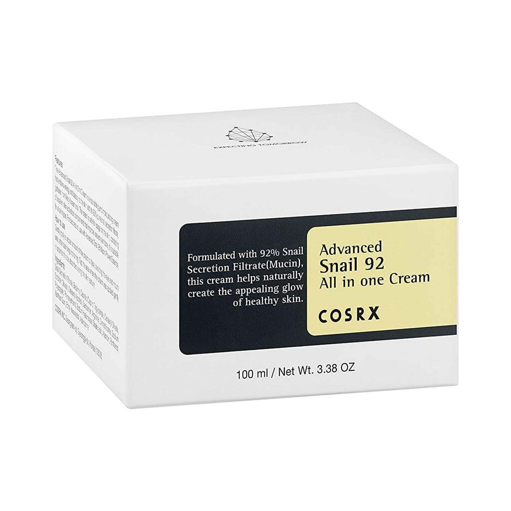 Sejas krēms CosRX Advanced Snail 92, 100 ml cena un informācija | Sejas krēmi | 220.lv