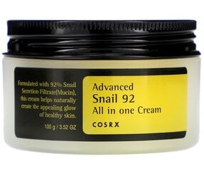 Sejas krēms CosRX Advanced Snail 92, 100 ml цена и информация | Кремы для лица | 220.lv