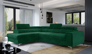 Stūra dīvāns NORE Laurence 11, zaļš cena un informācija | Stūra dīvāni | 220.lv
