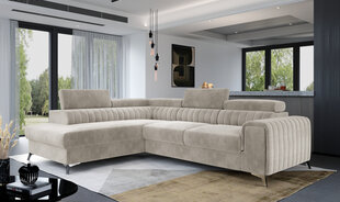 Stūra dīvāns NORE Laurence 16, smilškrāsas cena un informācija | Stūra dīvāni | 220.lv