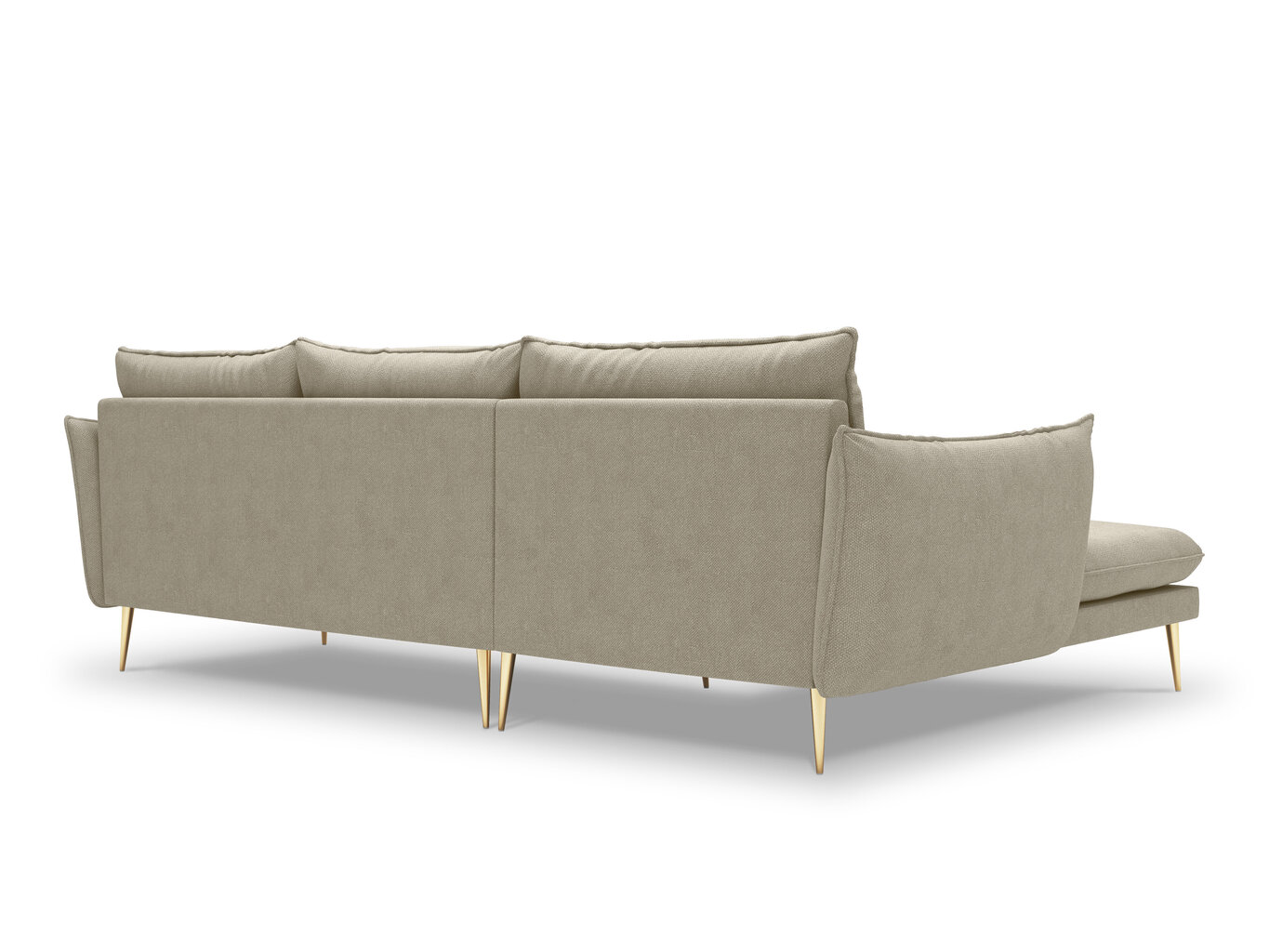 Stūra dīvāns Milo Casa Elio 4S, smilškrāsas cena un informācija | Stūra dīvāni | 220.lv