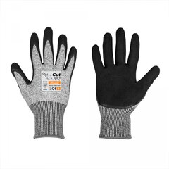 Перчатки с защитой от порезов, CUT COVER 4, полиуретан, размер 7 цена и информация | Рабочие перчатки | 220.lv