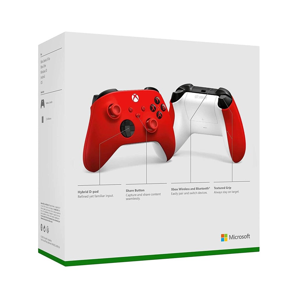 Microsoft Xbox Wireless Controller Pulse Red cena un informācija | Spēļu kontrolieri | 220.lv