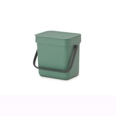 Pārtikas atkritumu konteiners Brabantia, 3 l, zaļš цена и информация | Мусорные баки | 220.lv