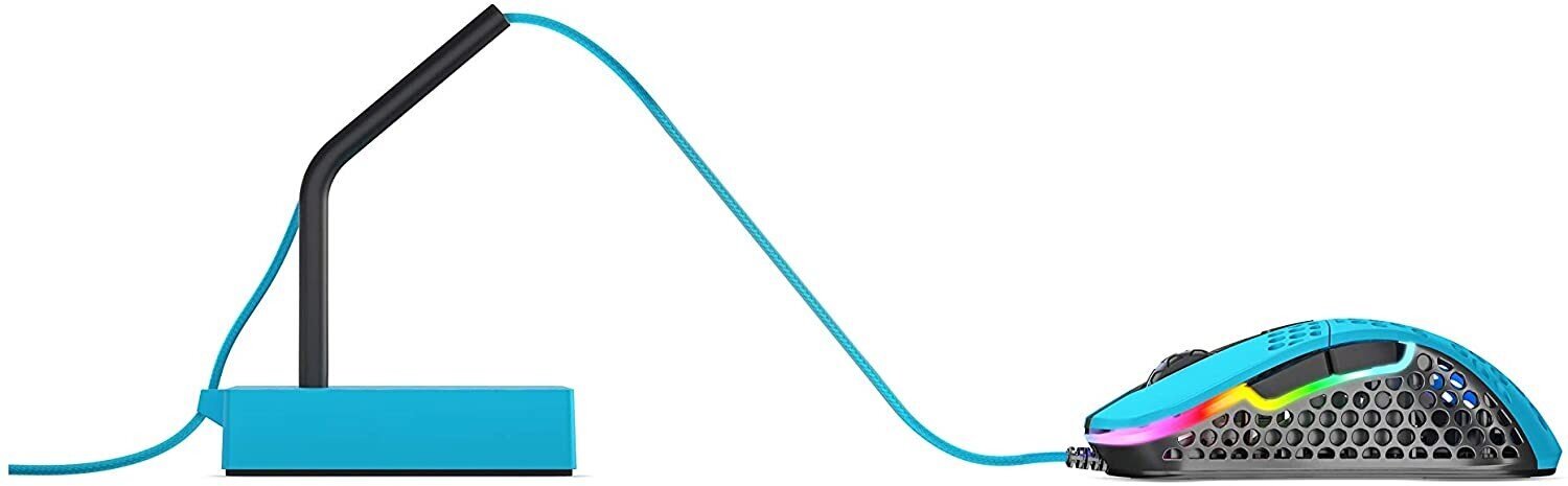Peles kabeļa turētājs Xtrfy B4, zils cena un informācija | Peles | 220.lv