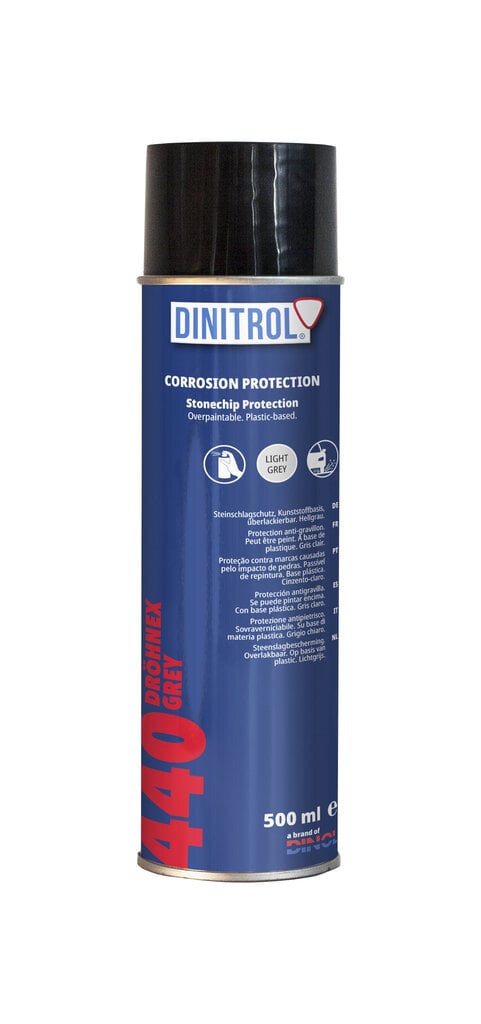Aizsardzība pret koroziju un akmens šķembām Dinitrol 440 Drohnex 500 ml (pelēks) цена и информация | Auto ķīmija | 220.lv