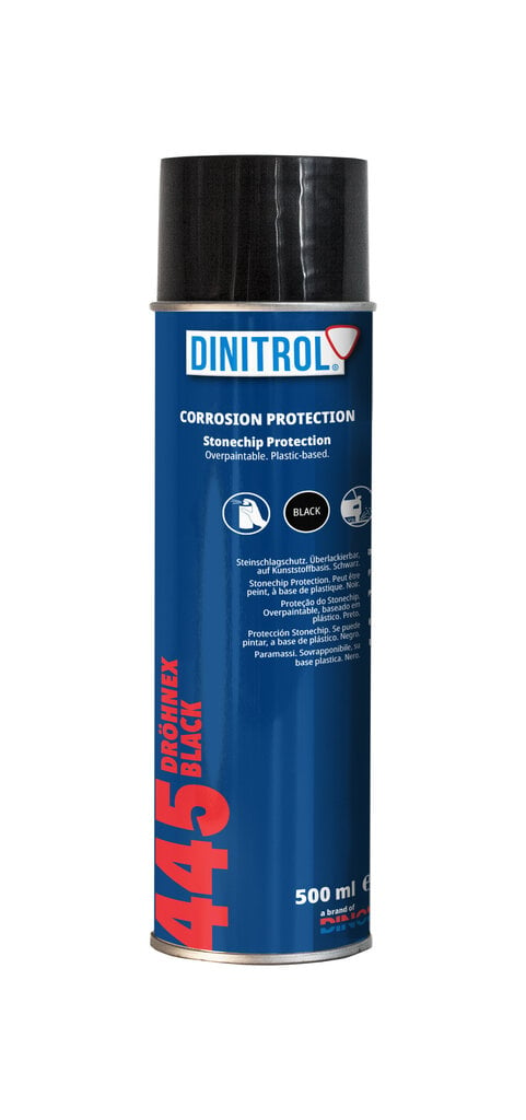 Aizsardzība pret koroziju un akmens šķembām Dinitrol 445 Drohnex 500 ml (melns) цена и информация | Auto ķīmija | 220.lv