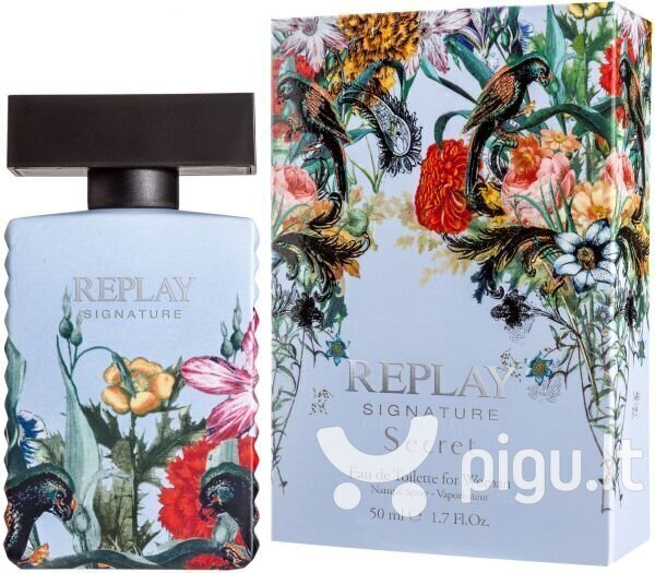 Tualetes ūdens Replay Signature Secret EDT sievietēm 100 ml cena un informācija | Sieviešu smaržas | 220.lv