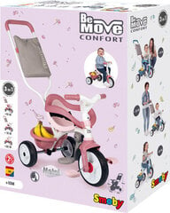 Stumjams trīsritenis Smoby Be Move Confort, rozā цена и информация | Трехколесные велосипеды | 220.lv