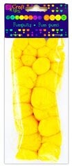 Акриловые шарики 24 шт., желтые цена и информация | Аппликации, декорации, наклейки | 220.lv
