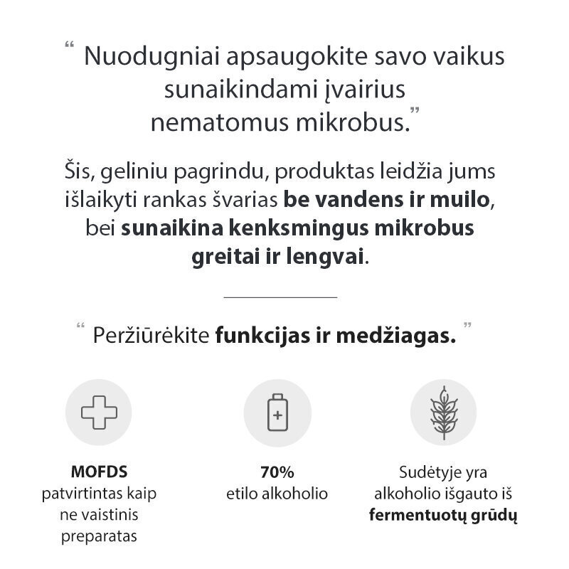 Roku dezinfekcijas želeja K-mom, 500 ml cena un informācija | Pirmā palīdzība | 220.lv