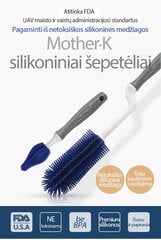 Силиконовые щетки для чистки бутылок Mother-K, 2 шт. цена и информация | Бутылочки и аксессуары | 220.lv